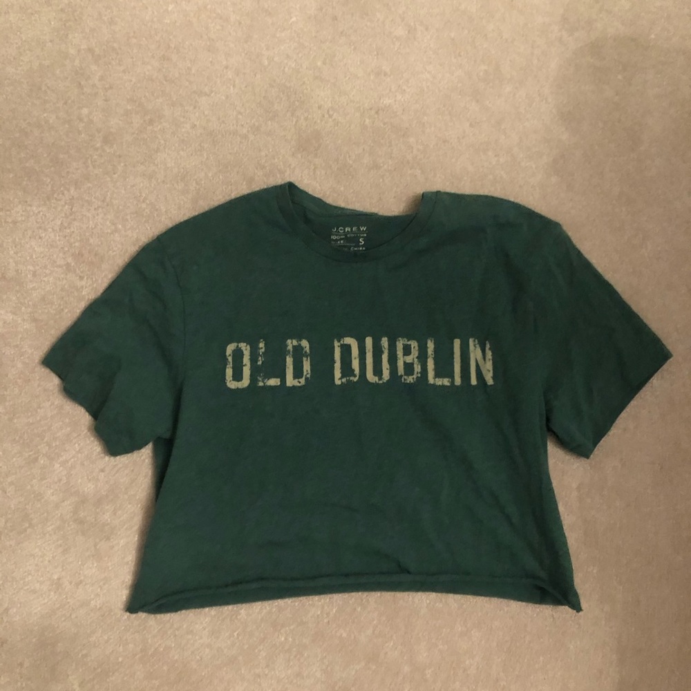 J. Crew cropped shirt